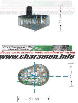 Paire de clignotants à LED intégrées pour Honda CBR 600F 1999 à 2007, CBR 600RR à partir de 2003, CBF 600 - Image 3